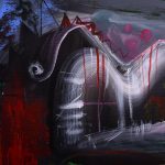 Sat înnegurat – pictură în acrilic, artist Emanuel Bumbu – Emanuel Bumbu – O Galerie de Artă
