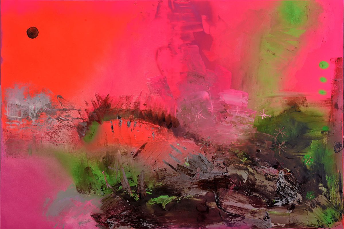 Spectacol2 – pictură în acrilic, artist Emanuel Bumbu – Emanuel Bumbu – O Galerie de Artă