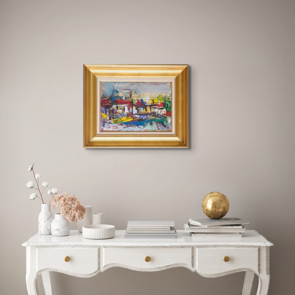 Amintiri din sat – pictură în ulei, artist Iurie Cojocaru – Iurie Cojocaru – O Galerie de Artă