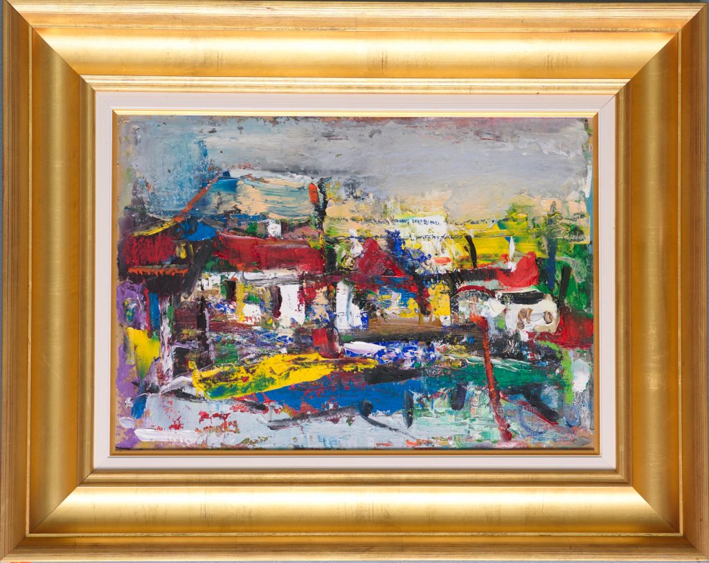 Amintiri din sat – pictură în ulei, artist Iurie Cojocaru – Iurie Cojocaru – O Galerie de Artă