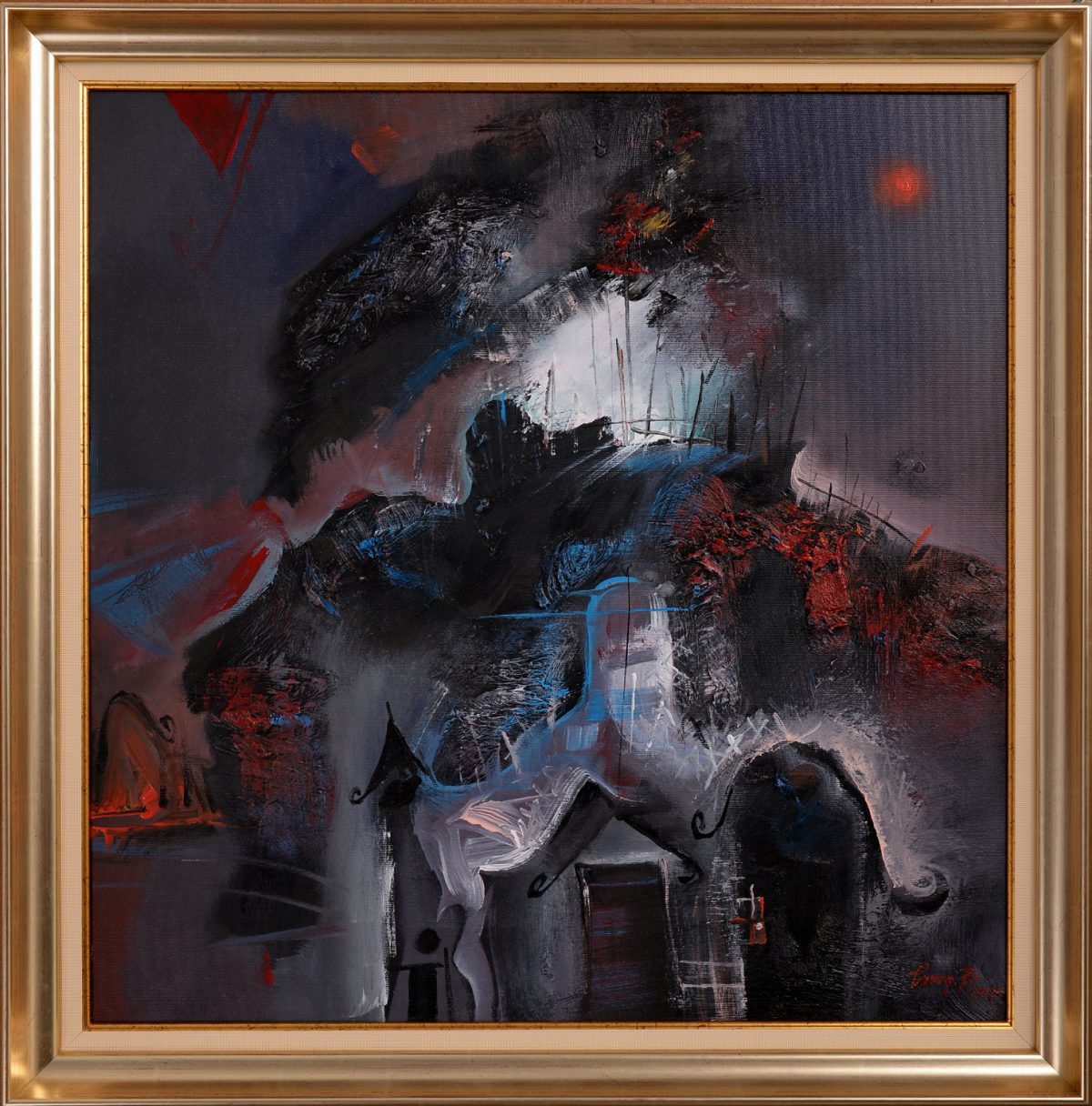 Asfințit – pictură în acrilic, artist Emanuel Bumbu – Emanuel Bumbu – O Galerie de Artă