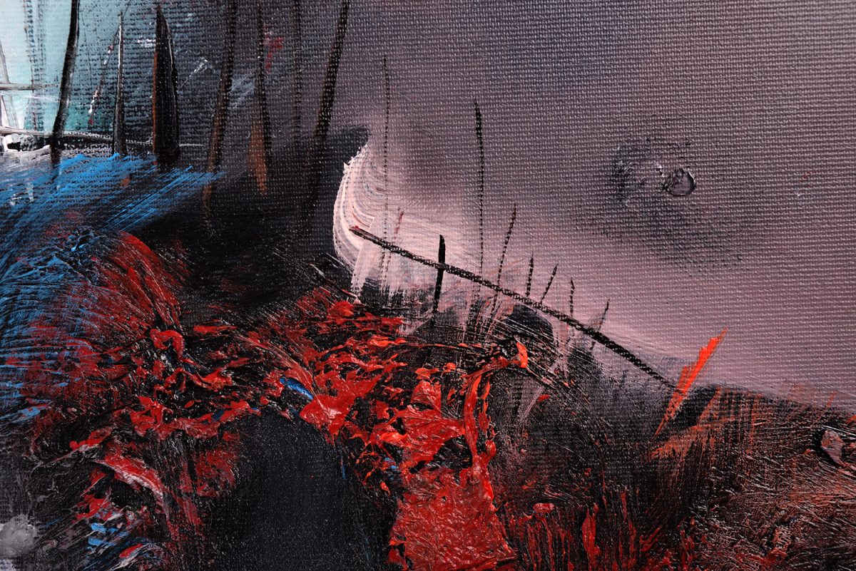 Asfințit – pictură în acrilic, artist Emanuel Bumbu – Emanuel Bumbu – O Galerie de Artă