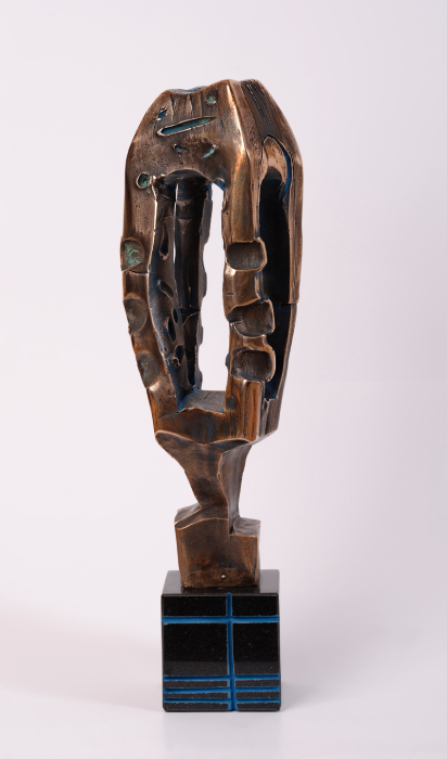 Semn – sculptură în bronz, artist Liviu Bumbu – Liviu Bumbu – O Galerie de Artă