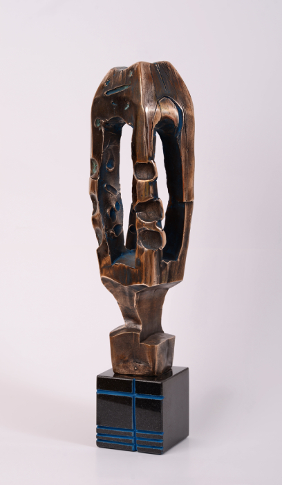 Semn – sculptură în bronz, artist Liviu Bumbu – Liviu Bumbu – O Galerie de Artă