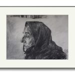 Bunicuța – cărbune pe hârtie, artist Björn Reinhardt – Björn Reinhardt – O Galerie de Artă