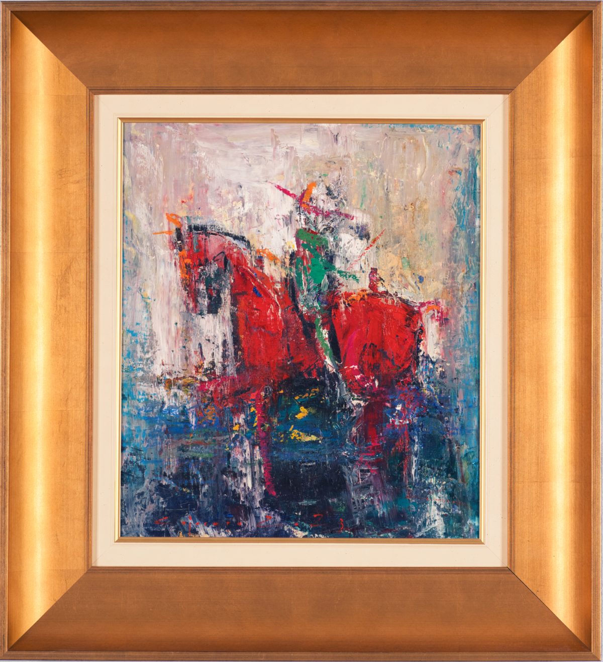 Călărețul anonim II – pictură în ulei, artist Iurie Cojocaru – Iurie Cojocaru – O Galerie de Artă