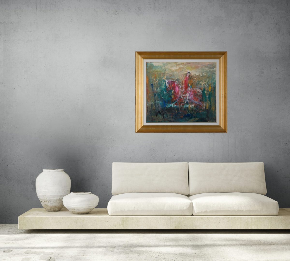 Călărețul nevăzut – pictură în ulei, artist Iurie Cojocaru – Iurie Cojocaru – O Galerie de Artă