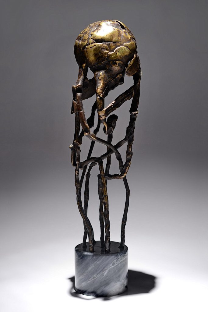 Clepsidra – sculptură în bronz, artist Liviu Bumbu – Liviu Bumbu – O Galerie de Artă