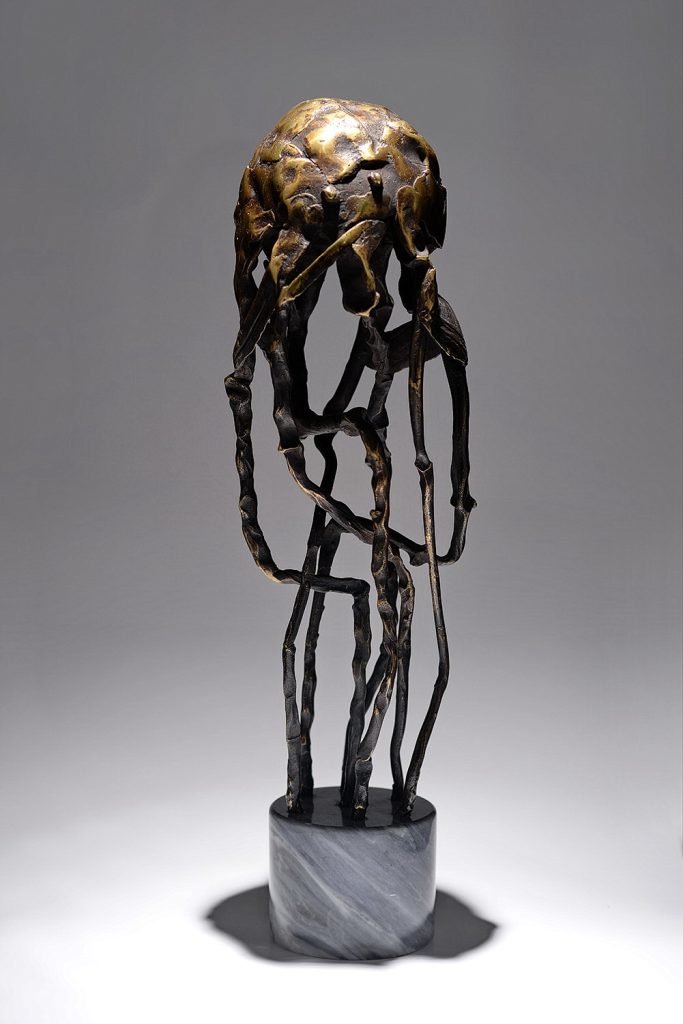 Clepsidra – sculptură în bronz, artist Liviu Bumbu – Liviu Bumbu – O Galerie de Artă