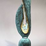 Dancing Queen – sculptură în lut ars patinat, artist Petru Leahu – Petru Leahu – O Galerie de Artă