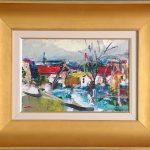 Duminica în sat – pictură în ulei, artist Iurie Cojocaru – Iurie Cojocaru – O Galerie de Artă