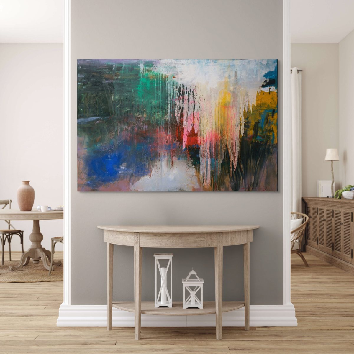 Ecouri din Lumină Nevăzută – pictură în ulei, artist Iurie Cojocaru – Iurie Cojocaru – O Galerie de Artă