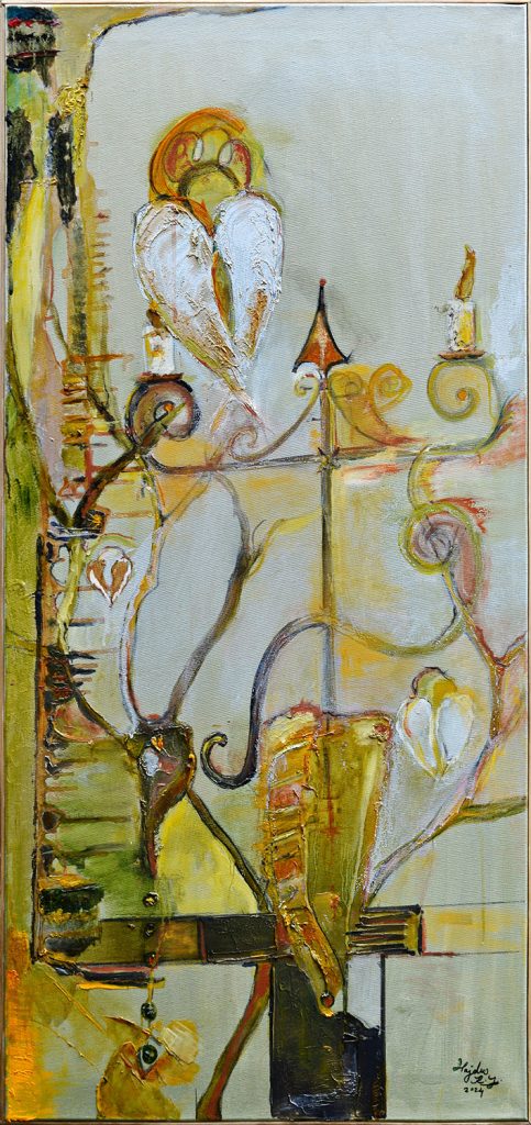 Eliberare – pictură în ulei, artistă Katalin Hajdu – Katalin Hajdu – O Galerie de Artă
