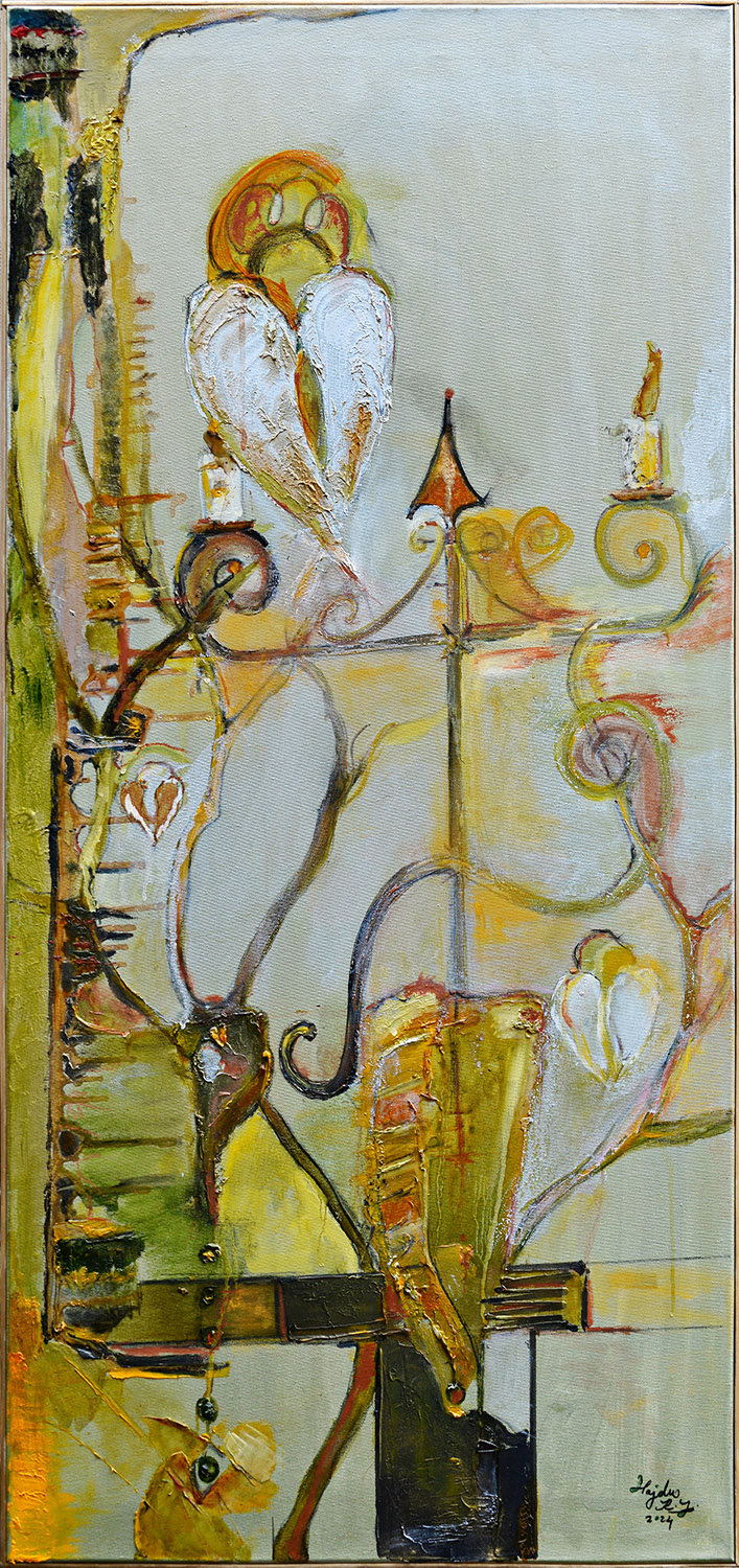 Eliberare – pictură în ulei, artistă Katalin Hajdu – Katalin Hajdu – O Galerie de Artă