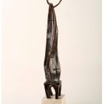 Evanghelist IV – sculptură în bronz, artist Liviu Bumbu – Liviu Bumbu – O Galerie de Artă
