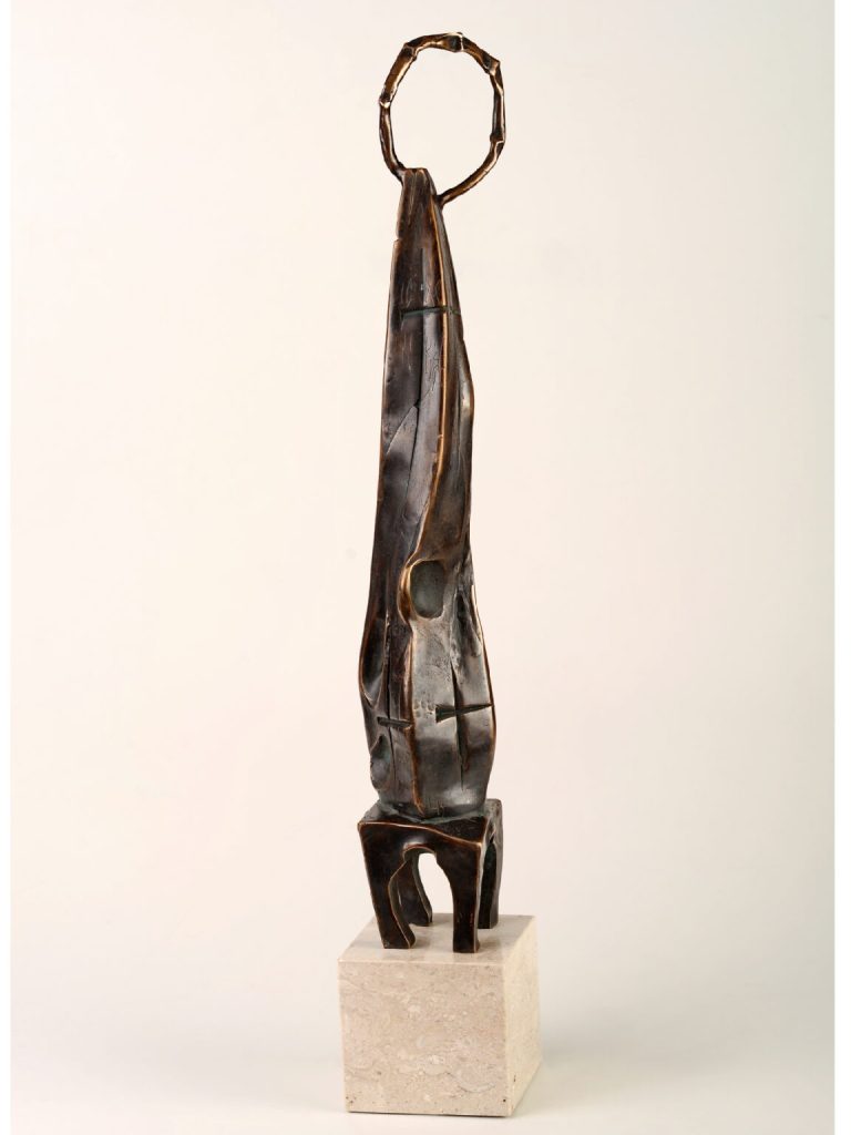 Evanghelist IV – sculptură în bronz, artist Liviu Bumbu – Liviu Bumbu – O Galerie de Artă