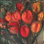 Focuri vii I – pictură în ulei, artistă Cristina Marian – Cristina Marian – O Galerie de Artă