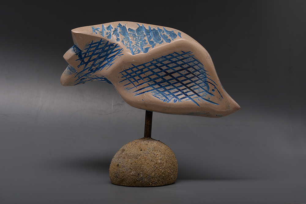 Pește III – sculptură în piatră, artist Liviu Bumbu – Liviu Bumbu – O Galerie de Artă