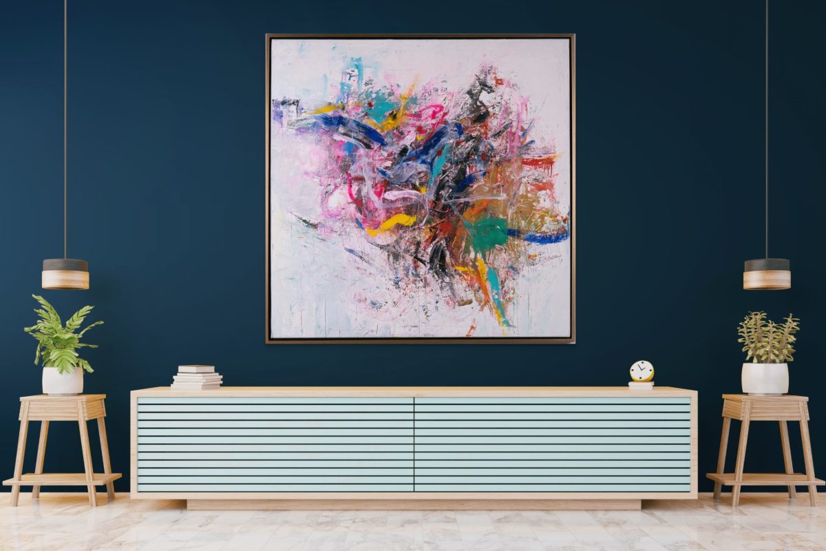 Conexiuni cosmologice atemporale – pictură în ulei, artist Iurie Cojocaru – Iurie Cojocaru – O Galerie de Artă