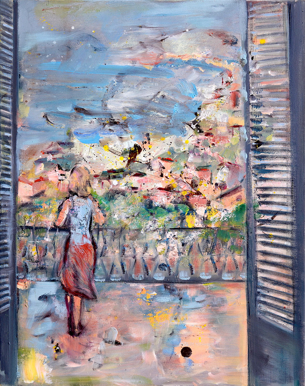 Ea – pictură în ulei, artistă Cristina Marian – Cristina Marian – O Galerie de Artă