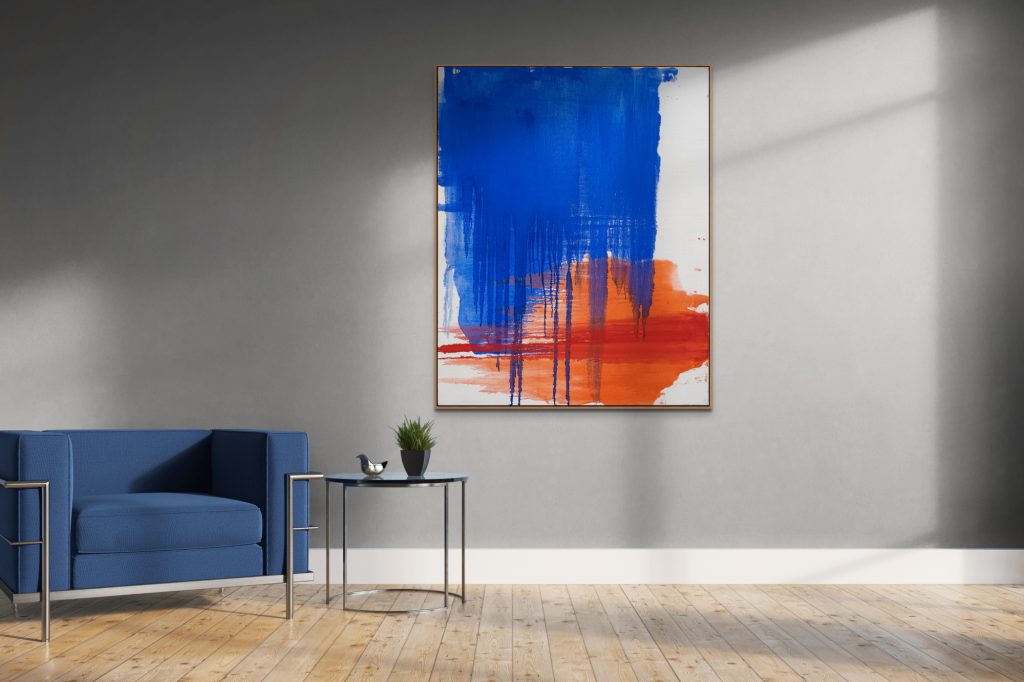Albastru în soare – pictură în ulei, artist Iurie Cojocaru – Iurie Cojocaru – O Galerie de Artă