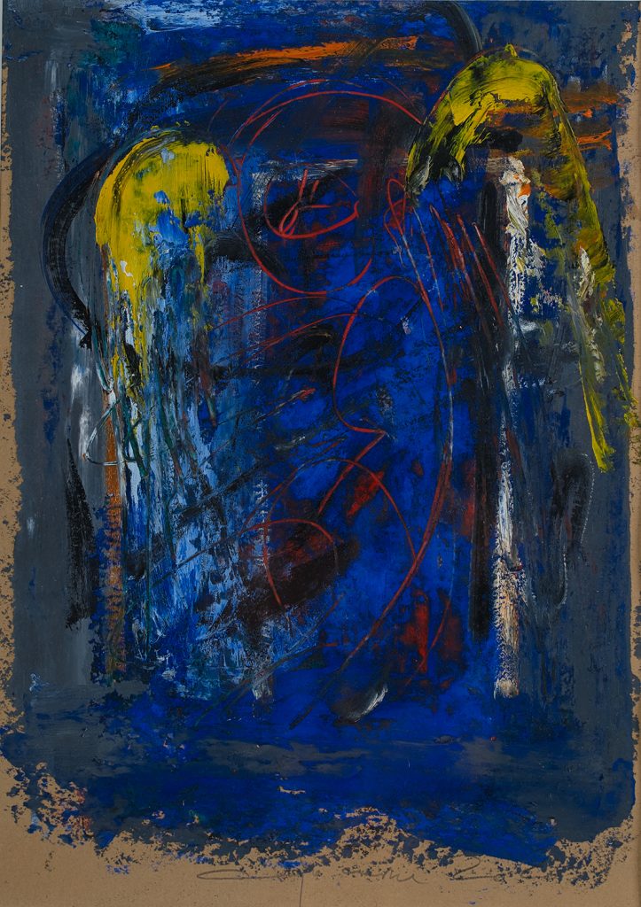 Trup înaripat II – pictură în ulei, artist Iurie Cojocaru – Iurie Cojocaru – O Galerie de Artă