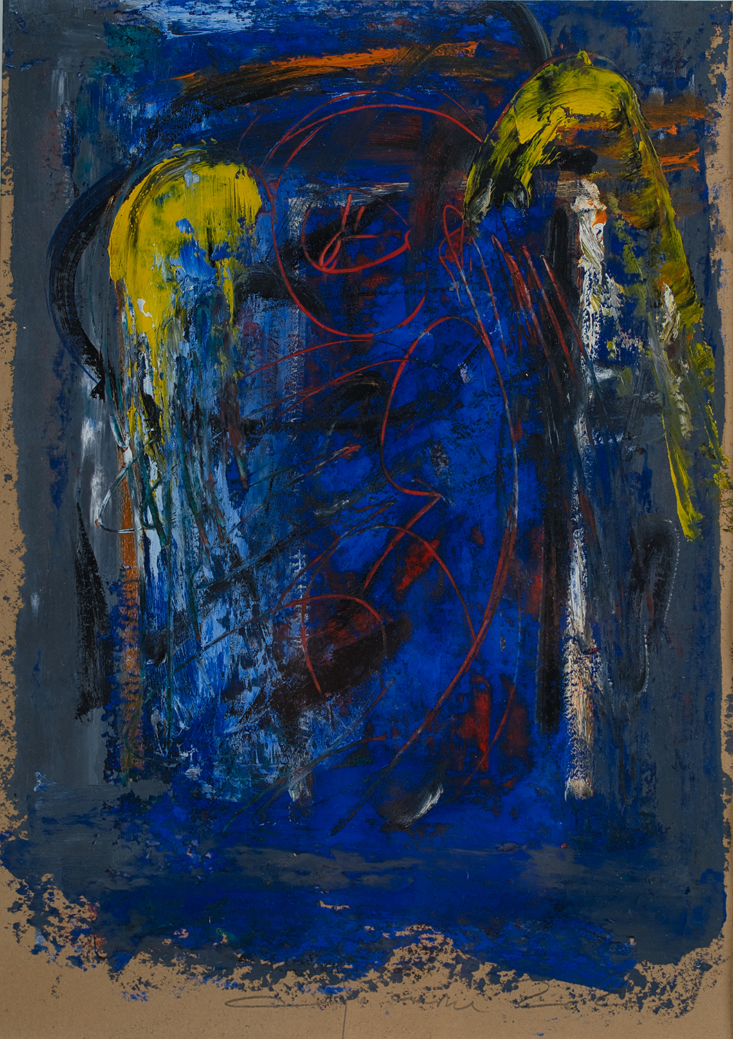 Trup înaripat II – pictură în ulei, artist Iurie Cojocaru – Iurie Cojocaru – O Galerie de Artă