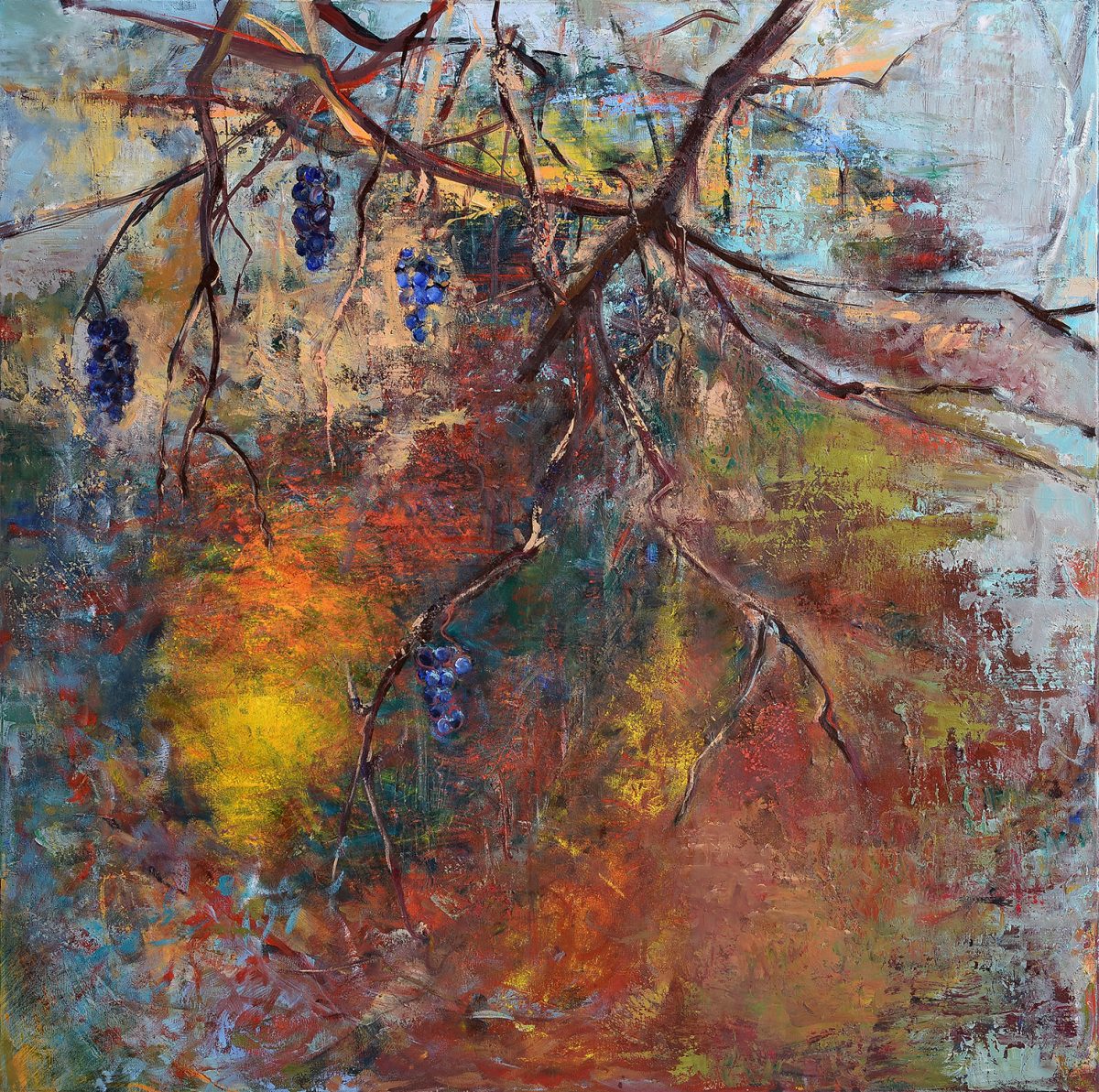Aurul toamnei – pictură în ulei, artistă Cristina Marian – Cristina Marian – O Galerie de Artă
