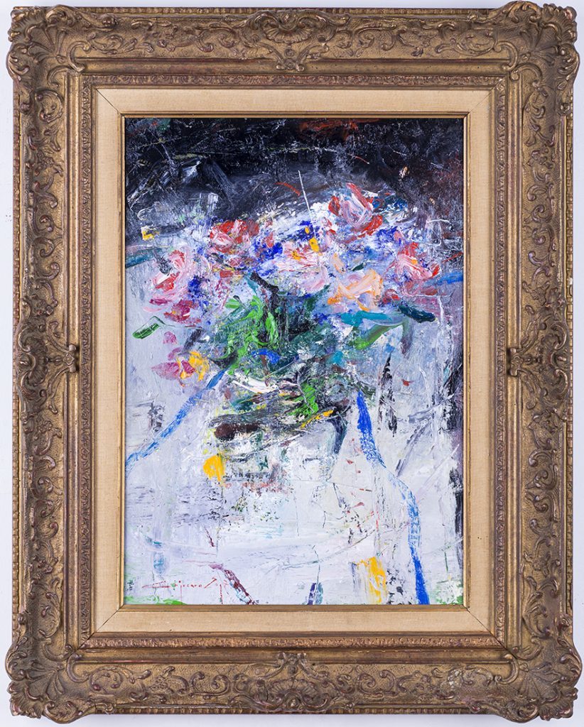 Flori în oglindă – pictură în ulei, artist Iurie Cojocaru – Iurie Cojocaru – O Galerie de Artă