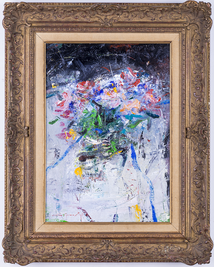 Flori în oglindă – pictură în ulei, artist Iurie Cojocaru – Iurie Cojocaru – O Galerie de Artă