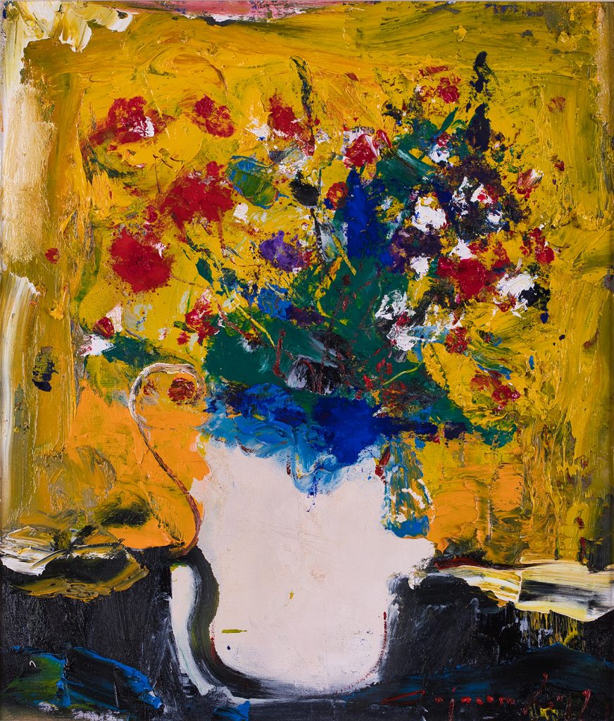 Florile mele – pictură în ulei, artist Iurie Cojocaru – Iurie Cojocaru – O Galerie de Artă