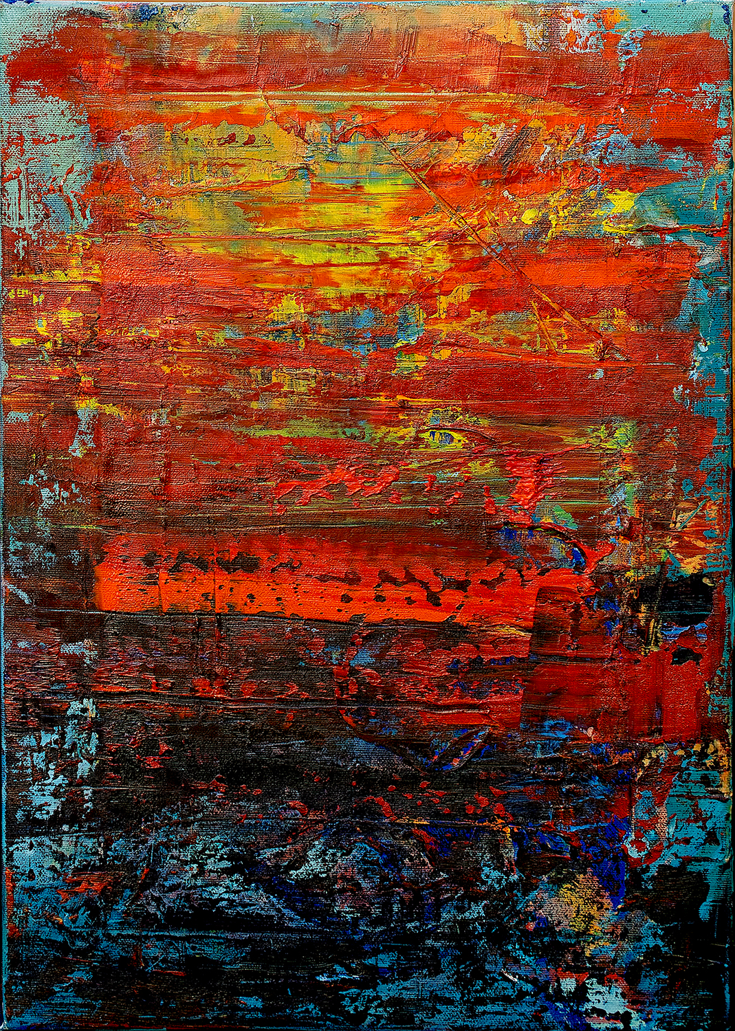 Urmă pe pânza vieții – pictură în ulei, artistă Cristina Marian – Cristina Marian – O Galerie de Artă