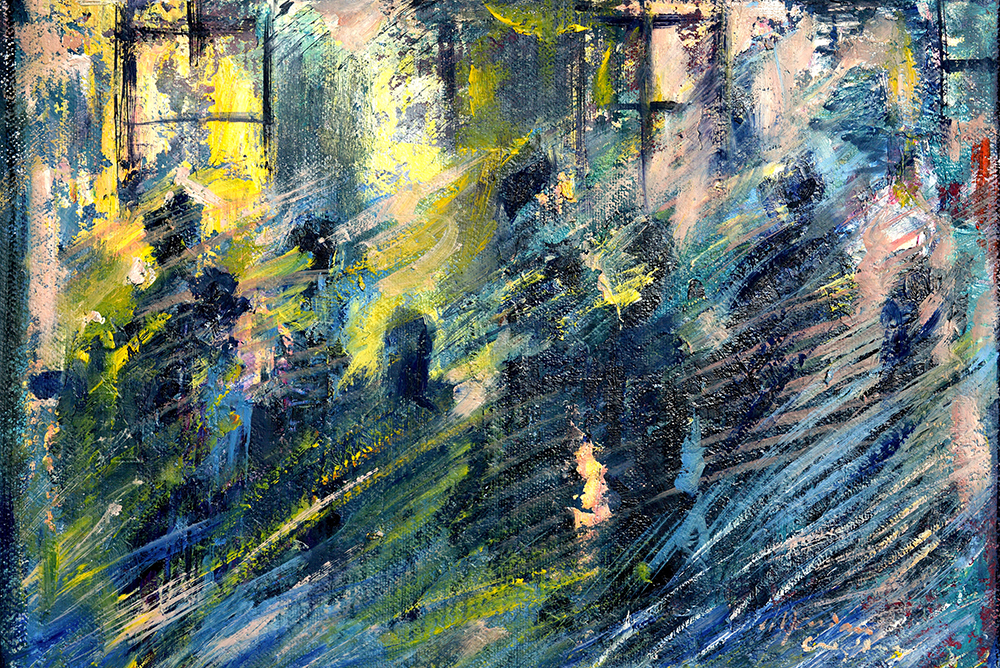 Indefinit – pictură în ulei, artistă Cristina Marian – Cristina Marian – O Galerie de Artă