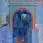 Poarta albastră – pictură în acrilic, artistă Cristina Marian – Cristina Marian – O Galerie de Artă