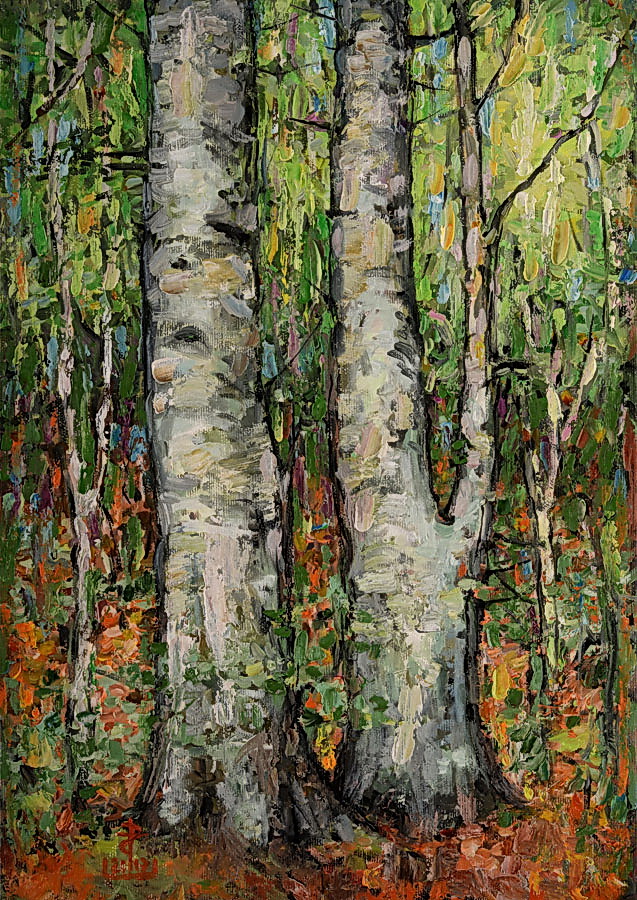 Relație – pictură în ulei, artist Petru Leahu – Petru Leahu – O Galerie de Artă