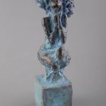 Rugăciune – sculptură în lut ars patinat, artist Petru Leahu – Petru Leahu – O Galerie de Artă