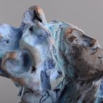 Rugăciune – sculptură în lut ars patinat, artist Petru Leahu – Petru Leahu – O Galerie de Artă