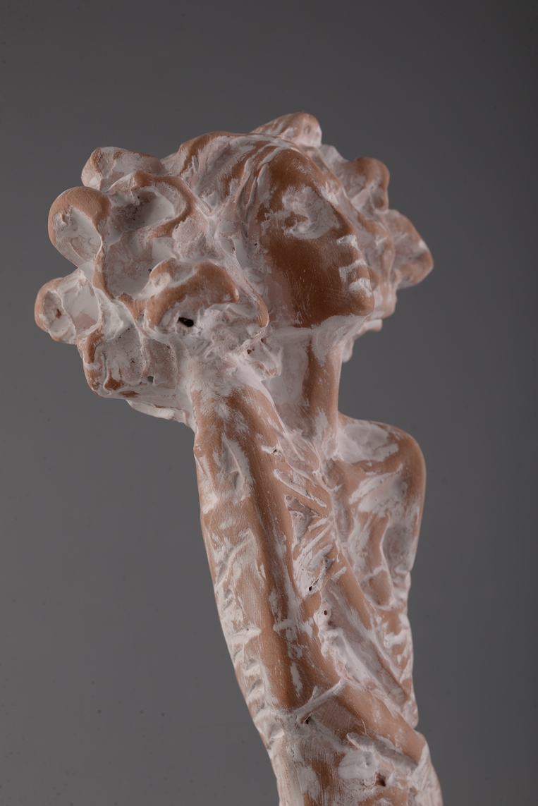 Solitudine – sculptură în lut ars patinat, artist Petru Leahu – Petru Leahu – O Galerie de Artă
