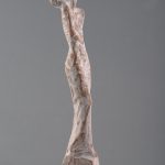 Solitudine – sculptură în lut ars patinat, artist Petru Leahu – Petru Leahu – O Galerie de Artă