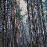 Urcuș spre lumină – pictură în ulei, artist Petru Leahu – Petru Leahu – O Galerie de Artă