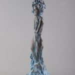 Vis – sculptură în lut ars patinat, artist Petru Leahu – Petru Leahu – O Galerie de Artă