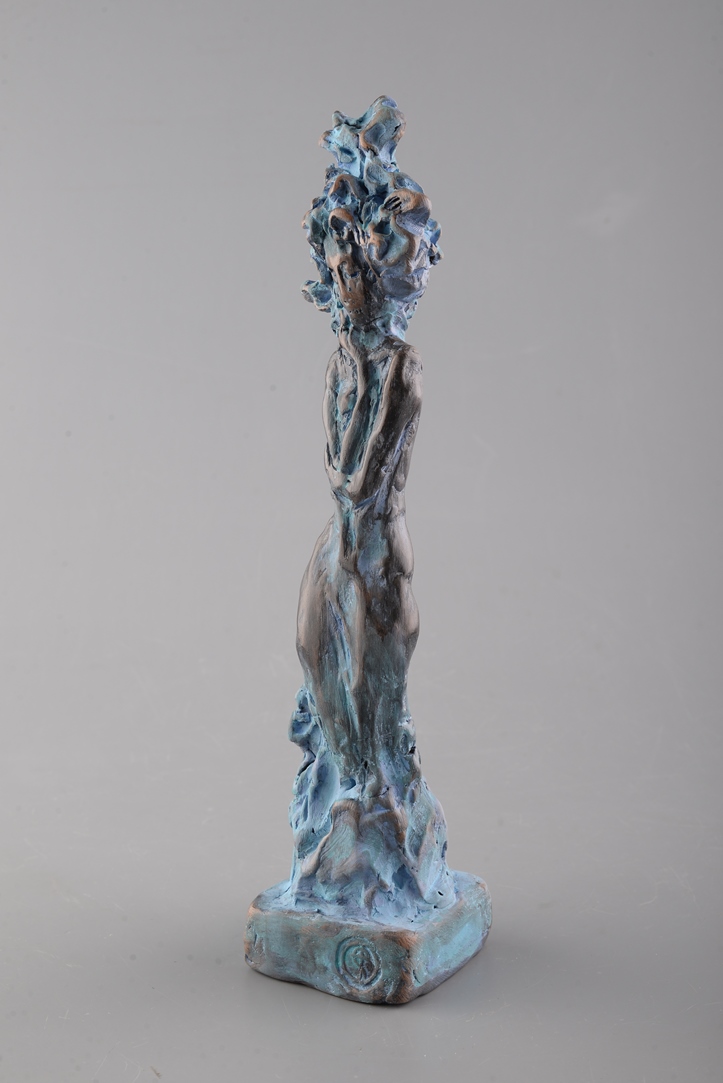 Vis – sculptură în lut ars patinat, artist Petru Leahu – Petru Leahu – O Galerie de Artă