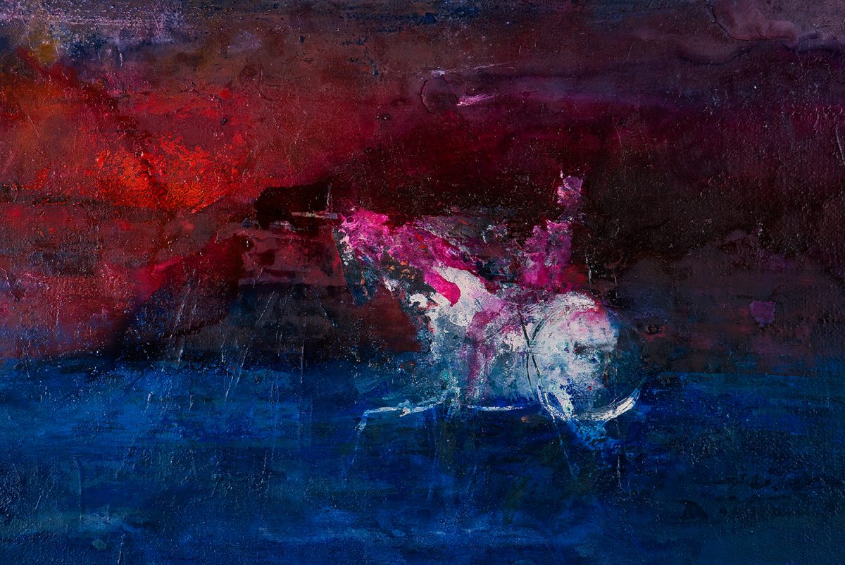 Umbra călărețului milostiv III – pictură în ulei, artist Iurie Cojocaru – Iurie Cojocaru – O Galerie de Artă