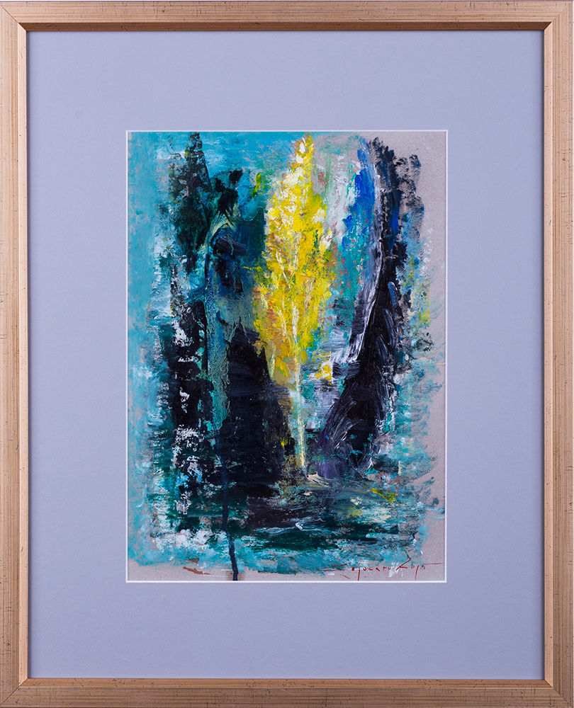 Galbăn de alb – pictură în ulei, artist Iurie Cojocaru – Iurie Cojocaru – O Galerie de Artă