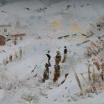 Iarna cu soare dublu IV – pictură în ulei, artist Octavian Cosman – Octavian Cosman – O Galerie de Artă