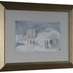 Iarna cu plopi – pictură în ulei, artist Octavian Cosman – Octavian Cosman – O Galerie de Artă