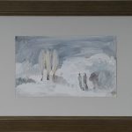 Iarna cu plopi – pictură în ulei, artist Octavian Cosman – Octavian Cosman – O Galerie de Artă