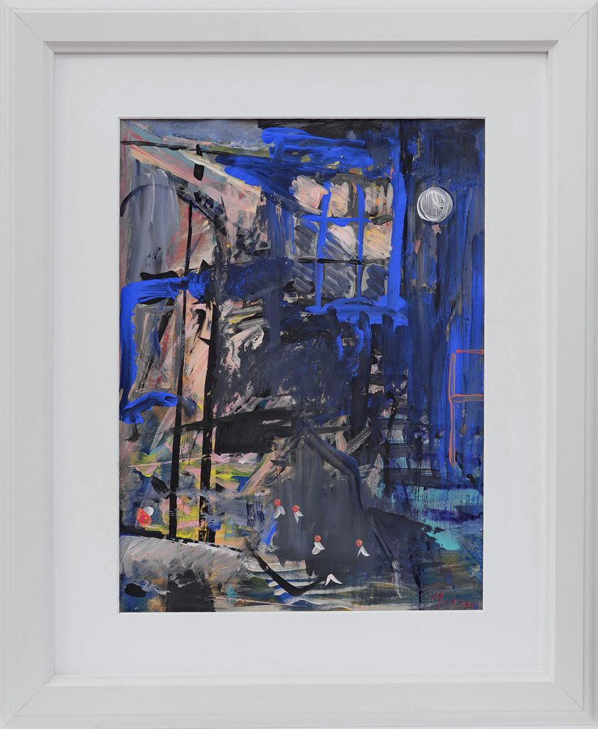 O lume uitată – tehnică mixtă, artistă Cristina Marian – Cristina Marian – O Galerie de Artă