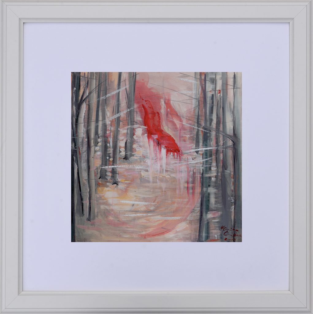 Rană – tehnică mixtă, artistă Cristina Marian – Cristina Marian – O Galerie de Artă