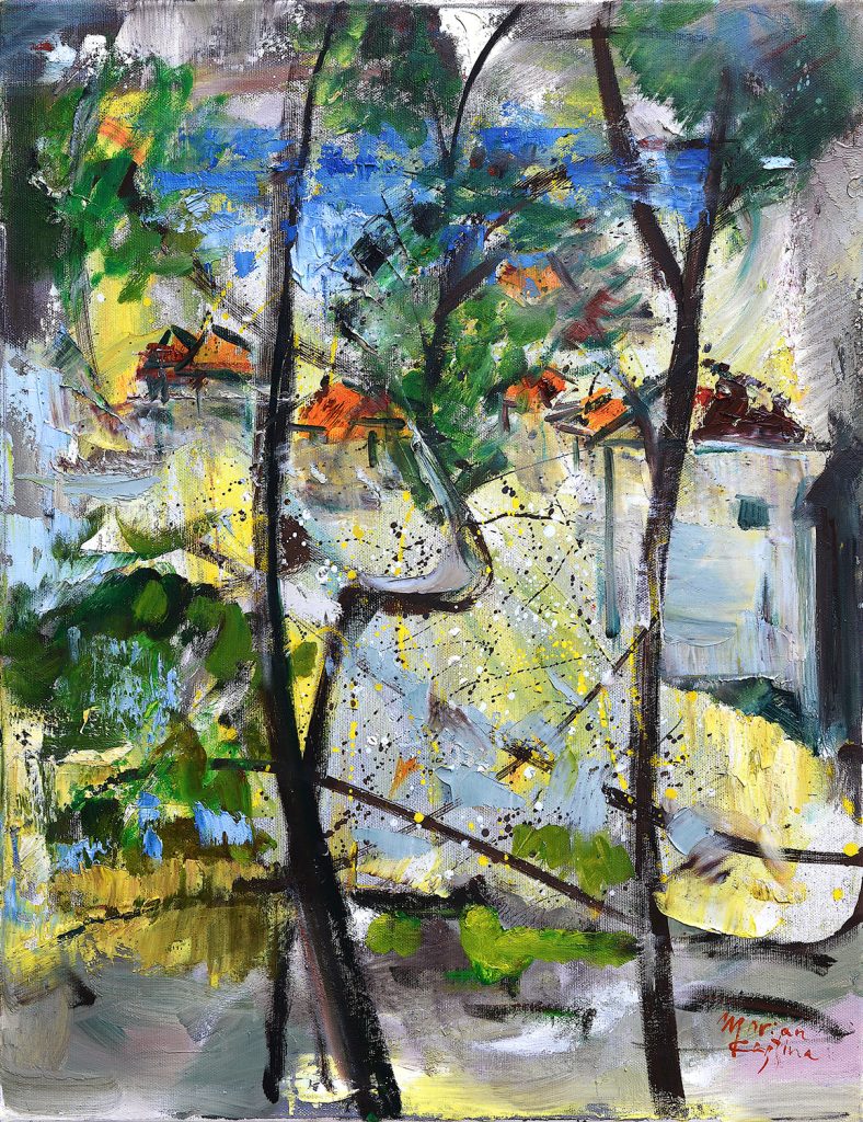 Fereastră spre mare – pictură în ulei, artistă Cristina Marian – Cristina Marian – O Galerie de Artă